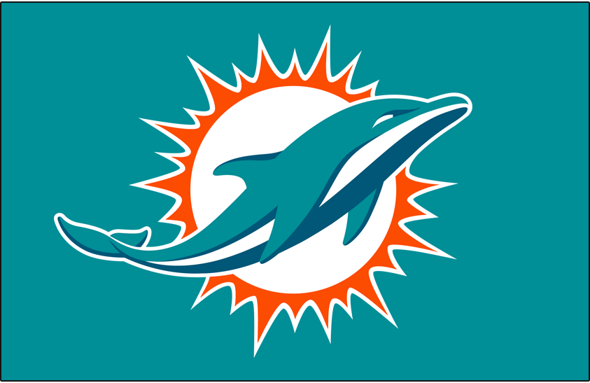 Miami Dolphins 2018-Pres Primary Dark Logo fabric transfer